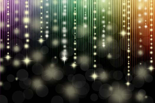 abstract lights background in rainbow and black color