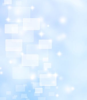 Soft blue background with square shapes