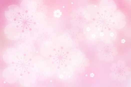 Cherry Blossom Abstract Lights Background