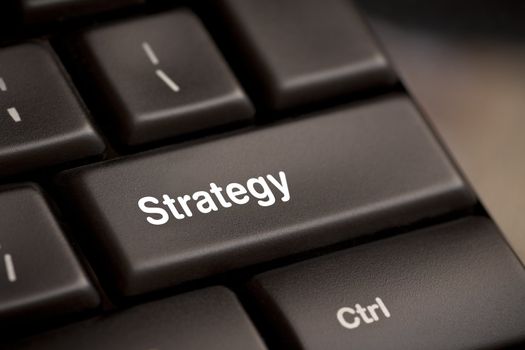 Strategy key on the keyboard. Business button