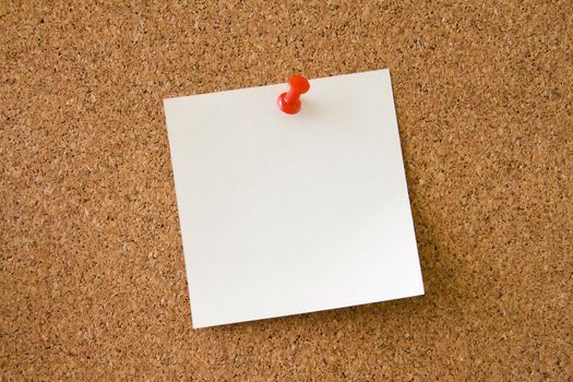 Leave a Message on the notice board. Corkboard background. 