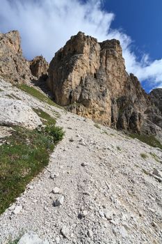 summer view of Gran Cir mount, Trentino  alto Adige, Italy
