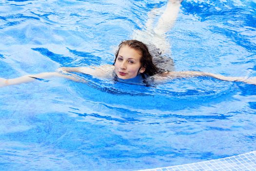 Girl in pool