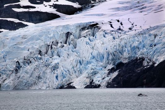 Blue Portage Glacer Lake Anchorage, Alaska
