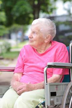 Senior Woman in a Wheelchair