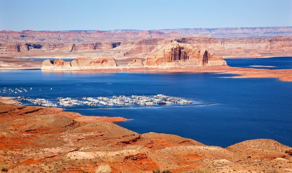 Wahweap Bay Wahweap Marina Castle Rock Lake Powell Glen Canyon Recreation Area Arizona