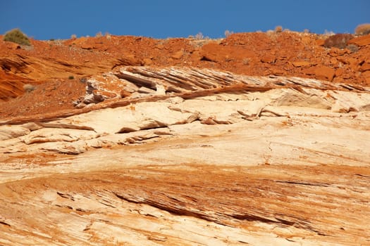 Glen Canyon Orange Sandstone Walls Canyon Arizona