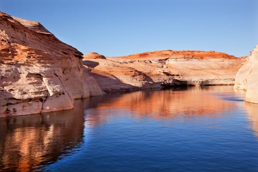 Antelope Canyon Reflection Glen Canyon Recreation Area Lake Powell Arizona