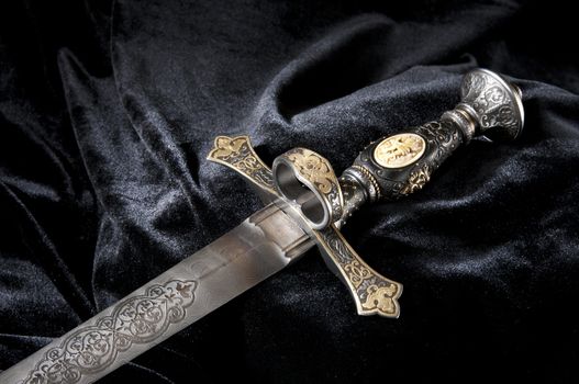 Smart dagger of the medieval soldier. It was used for hunting