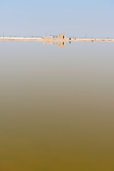 Sambhar Salt Lake with striking water colour is the India's largest saline lake, where salt has been farmed for a thousand years. 