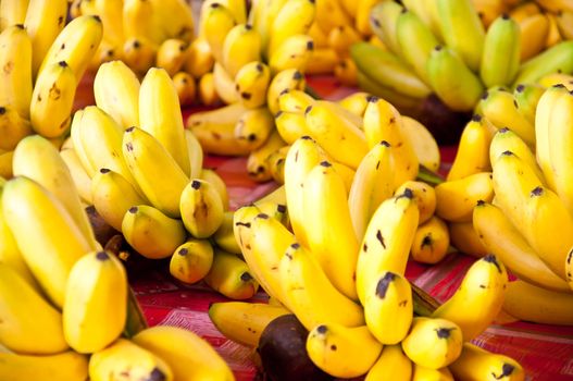 yellow banana sell in market