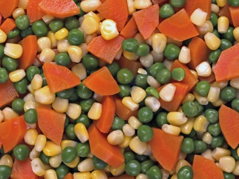 close up of mixed vegetable salad food background