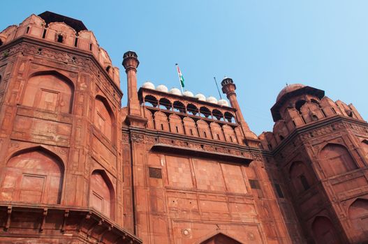 View of Lal Qila - Red Fort in Delhi, India