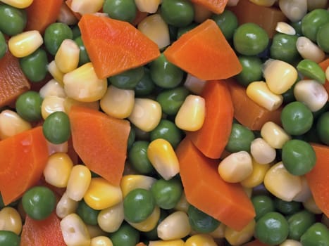 close up of mixed vegetable salad food background