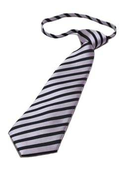 Male striped tie isolated on white background