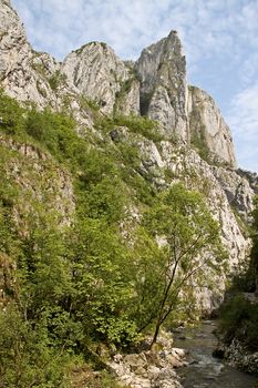 A cape in the famous canyon Turda Gorges, Romania