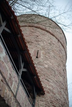 Tower of the old castle of Steinegg in Germany