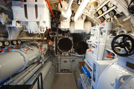 German world war 2 submarine type VIIC/41 - torpedo compartment - editorial photo