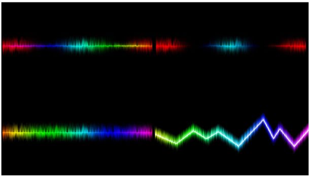 mix sound wave.It is a colorful background.