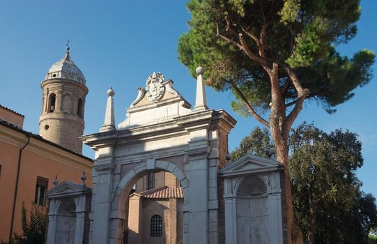 Gateway to the Basilica of San Vitale in Ravenna