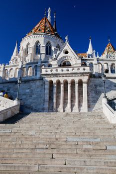 Fisherman's Bastion on the Buda Castle hill in Budapest, Hungary