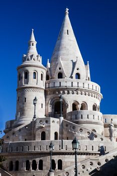 Fisherman's Bastion on the Buda Castle hill in Budapest, Hungary