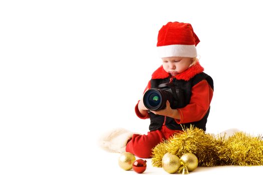 child with camera