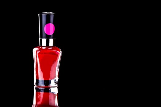 close-up of a bottle with nail polish