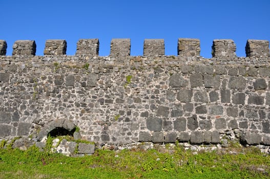 section of the fortress wall of Gonio Fortress