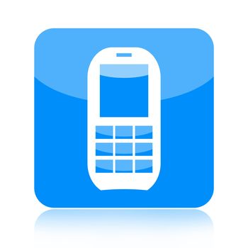 Mobile phone icon isolated on white background