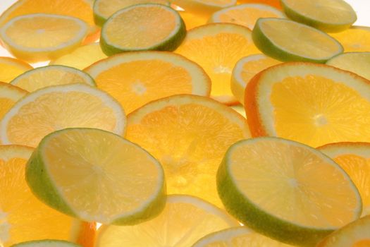 citrus fruits in slices