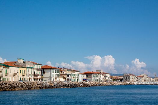 Mediterranean sea in Marina-di-Pisa
