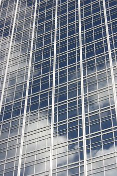 Skyscapers glass facade in Buenos Aires, Argentina.