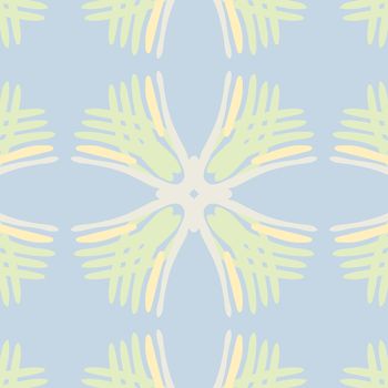 Blue and green string squares in seamless background pattern
