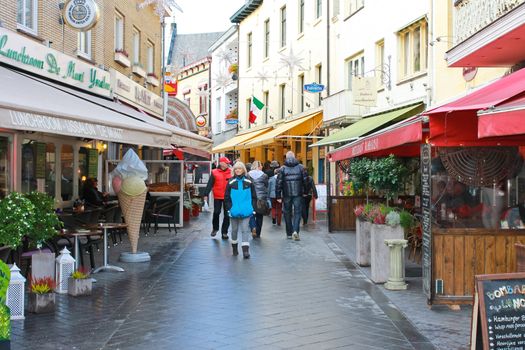 On the streets of Valkenburg. Netherlands