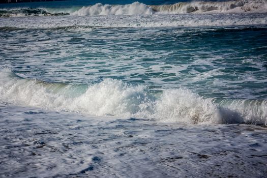 Crashing Waves at Monterey Bay, California.