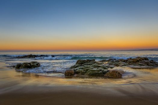 California Gold Sunset at Monterey Bay