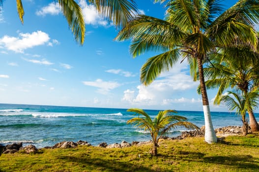 Coast of the Caribbean island of San Andres y Providencia, Colombia