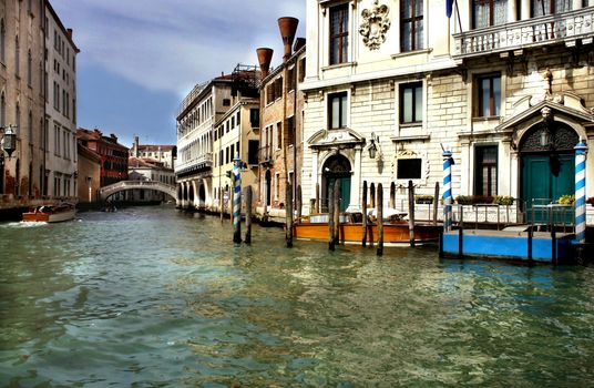 Beautiful romantic canals in Venice 