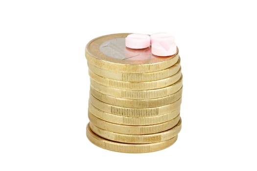 Health care premium: pills and money