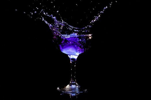 Purple coctail splash