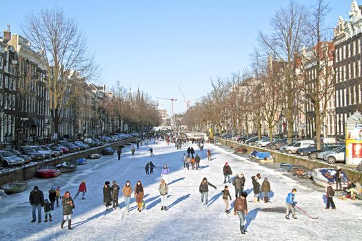 Winter in Amsterdam the Netherlands