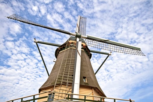 Traditional windmill in the countryside from the Netherlands
