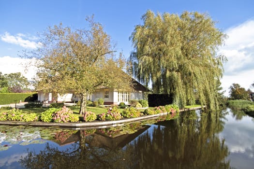 Medieval farmers house in the countryside from the Netherlands