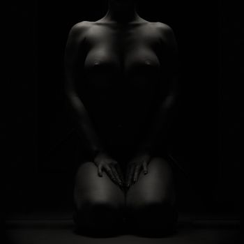 shadows art dark nudes girl with big breasts