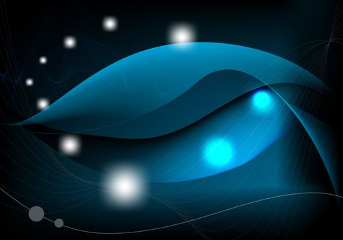 Abstract blue background with color gradient