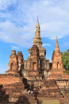 Sukhothai historical park, the old town of Thailand in 800 year ago