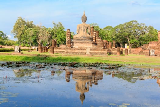 Buddha Statue at  Temple in Sukhothai Historical park , Thailand