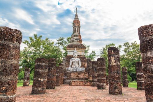 Sukhothai historical park, the old town of Thailand in 800 year ago