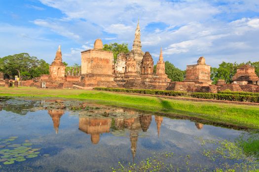 Sukhothai historical park, the old town of Thailand in 800 year ago